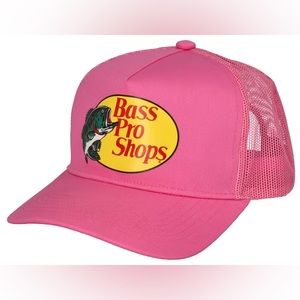 Brand New - Bass Pro Shops Trucker Hat - PINK ** SHIPS WITHIN 24 HOURS **